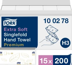 Pappershandduk TORK Premium H3, 2-lag, vit, 3000/FP