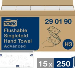Pappershandduk TORK Singlefold Advanced H3, spolbar, 3750/FP
