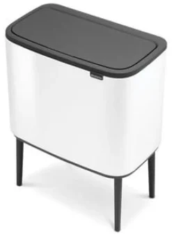 Papperskorg BRABANTIA Bo Touch 36L vit