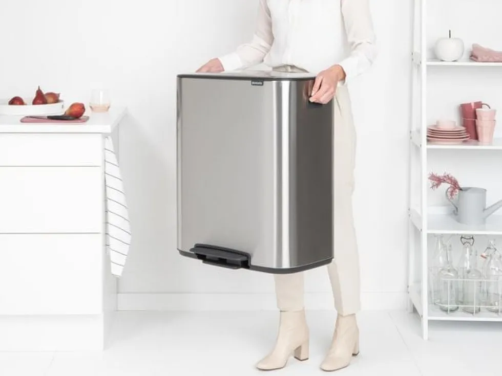 Papperskorg BRABANTIA Pedal Bo 60L matt