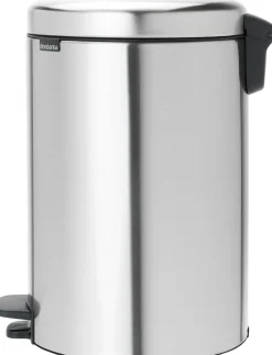 Papperskorg BRABANTIA Pedalhink Newicon 20L Matt stål