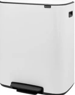 Papperskorg BRABANTIA Pedal Bo 2x30L Vit