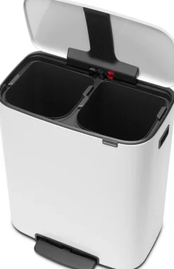 Papperskorg BRABANTIA Pedal Bo 2x30L Vit