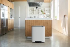 Papperskorg BRABANTIA Pedal Bo 2x30L Vit