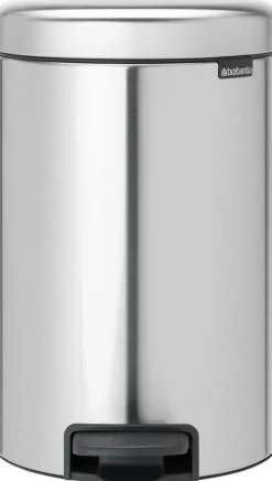 Papperskorg BRABANTIA Pedalhink Newicon 12L Matt stål