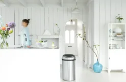 Papperskorg BRABANTIA Touch 60L silver