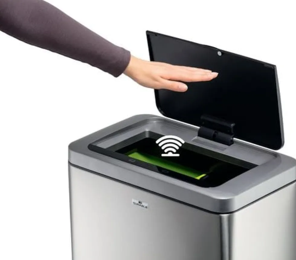 Papperskorg med sensor NO TOUCH 2x20L