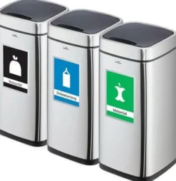 Papperskorg med sensor NO TOUCH 6L