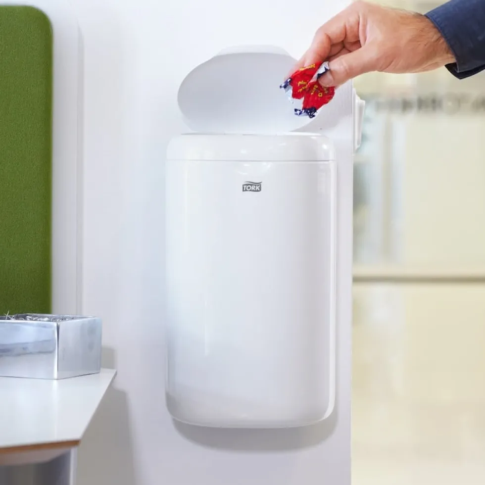 Papperskorg TORK B3 Hygien 5L vit