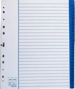 Pappersregister A4 1-52 5/fp