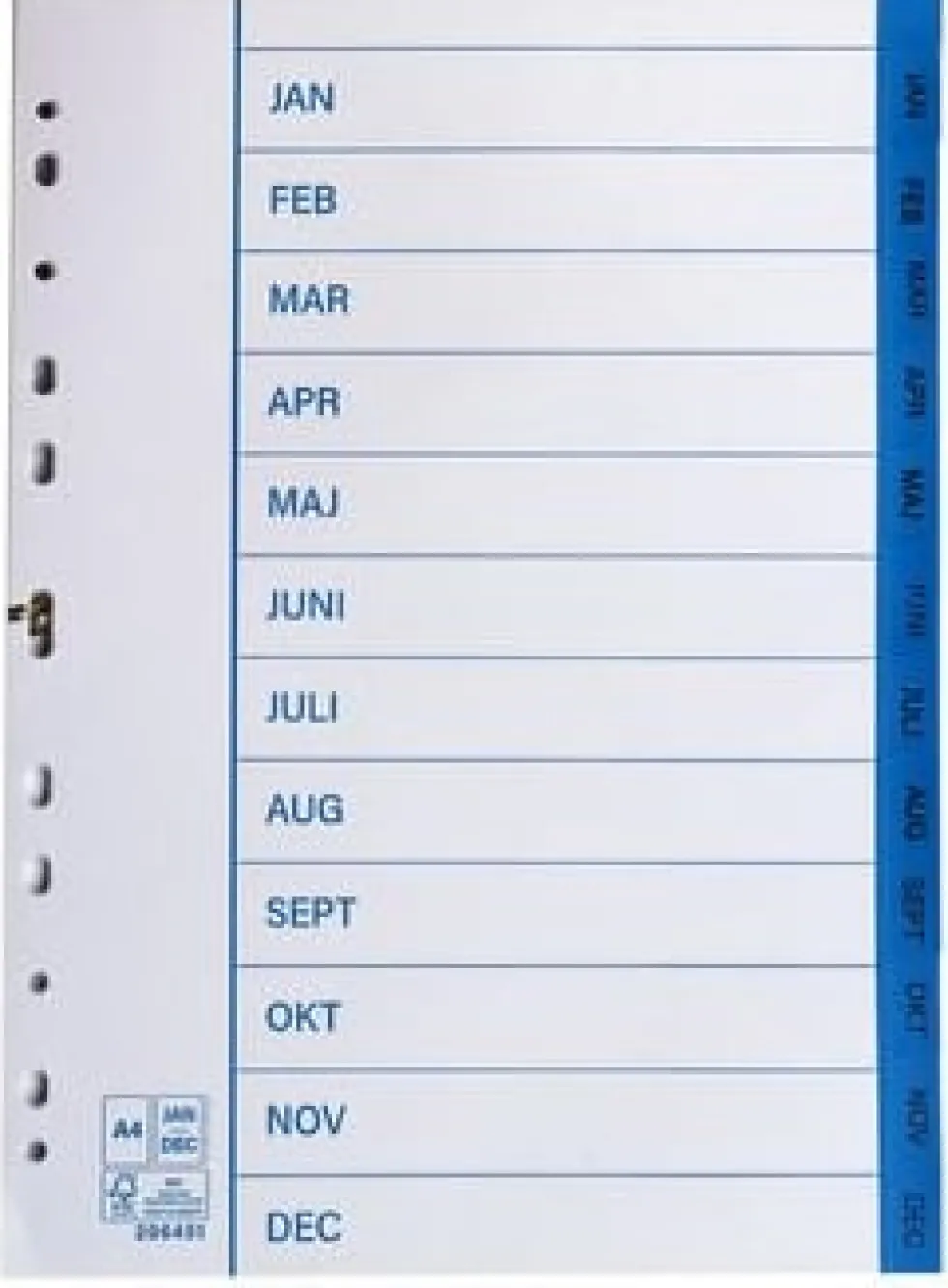Pappersregister A4 jan-dec 10/fp