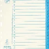 Pappregister JOPA A4 A-Ö vit/blå