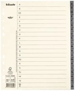 Pappregister Servo System A4+ A-Ö grå