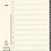 Pappregister Servo System A4+ 1-12 grå