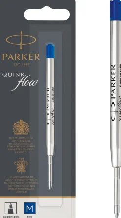 Parker ballpoint pen refill Quinkflow M blue blist