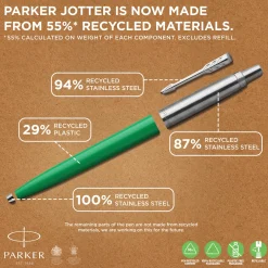 Parker Jotter kulspetspenna 55% återvunnen blist vit