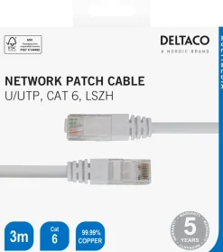 Patchkabel U/UTP Cat6 3m,vit