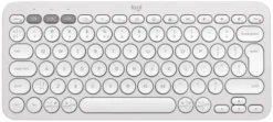 Pebble Keys 2 K380s Wireless Keyboard, Tonal White (Nordic)