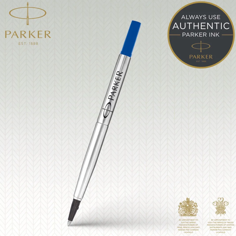 Pennpatron Bläck PARKER Quink Roller Ball Medium blå