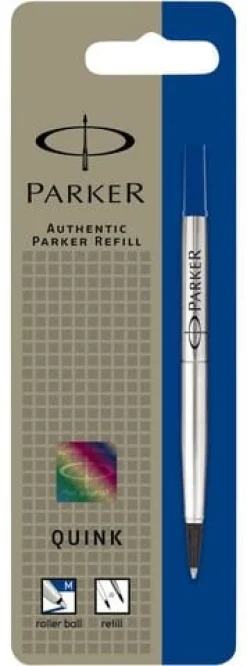 Pennpatron Bläck PARKER Quink Roller Ball Medium blå
