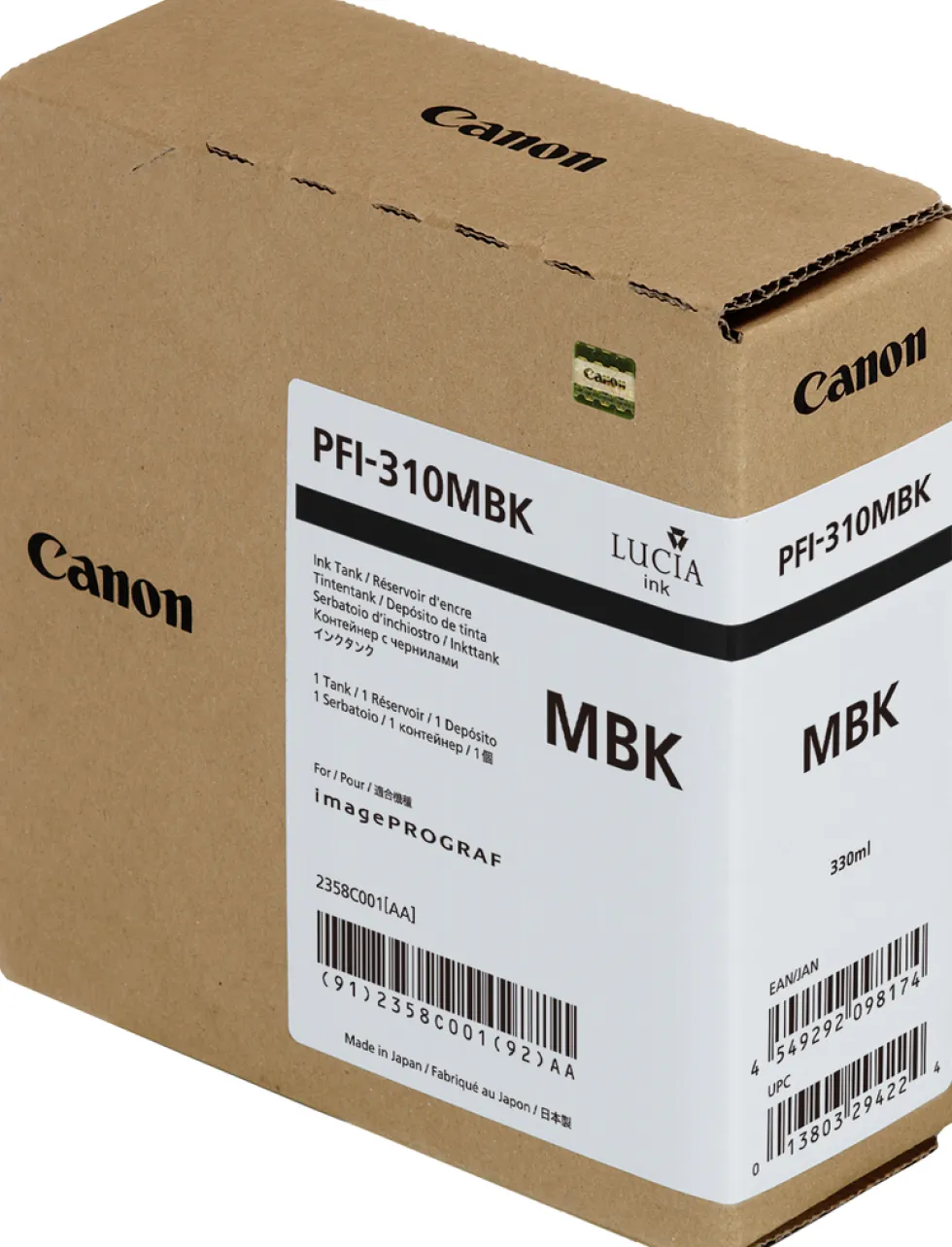 PFI-310MBK mat black ink tank 330 ml