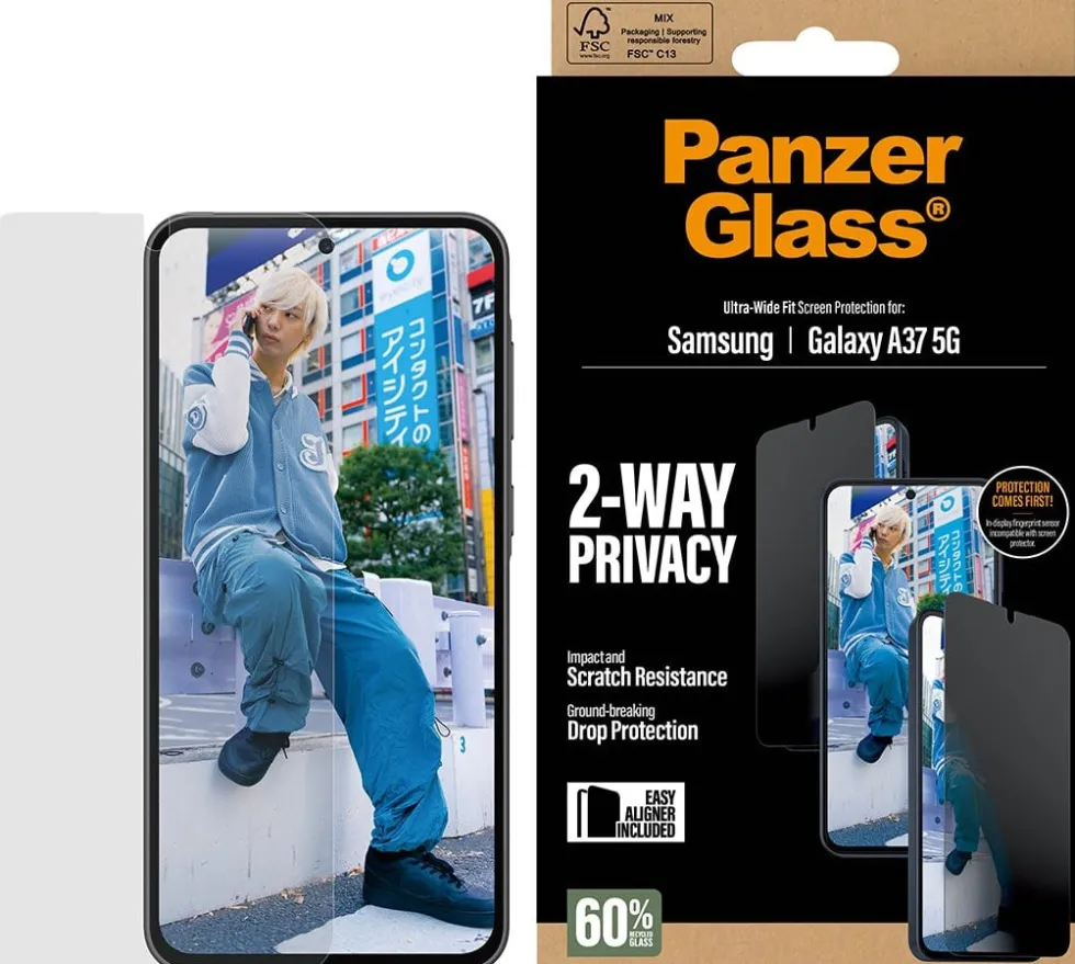 PG Privacy Screen Protector Galaxy A36 5G UWF w. EasyAligner