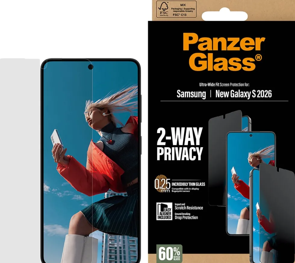 PG 2-Way Privacy Screen tector Galaxy S26 UWF w. EasyAligne