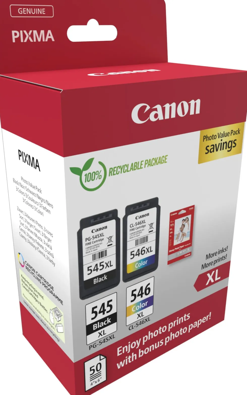 PG-545XL/CL-546XL Photo Value Pack