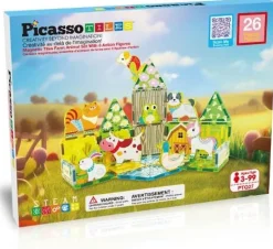 Picasso magnetset bondgårdsdjur 26delar