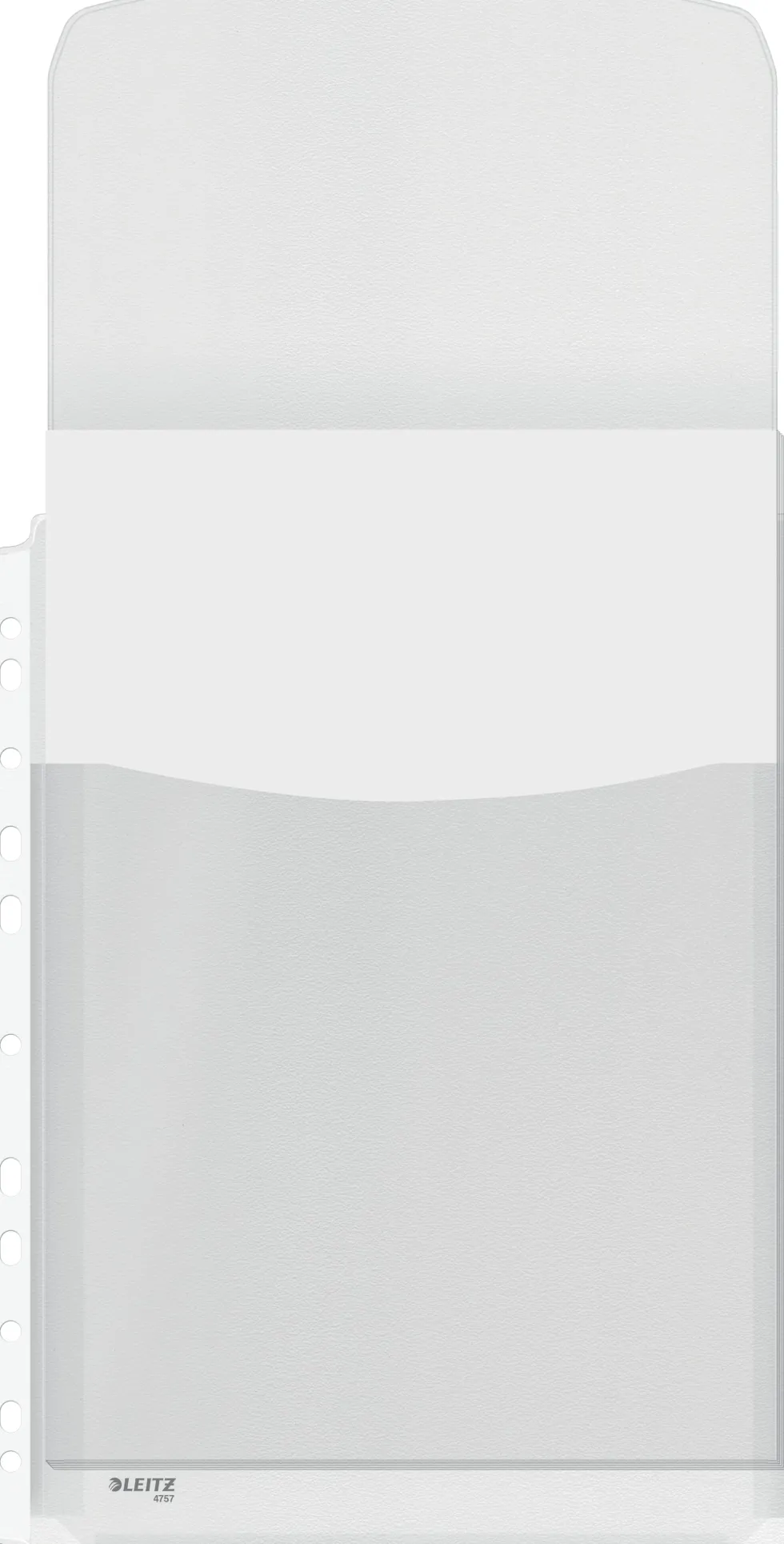Plastficka bälg PVC 0,17 med klaff 5/fp