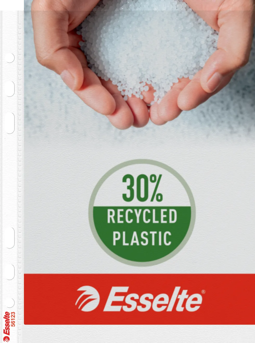 Plastficka ESSELTE A5 Premium Präglad 0.08mm, 100st