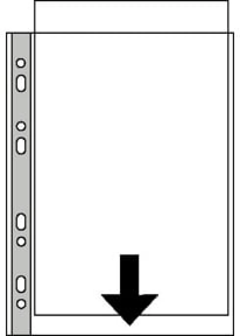 Plastficka ESSELTE A3 Premium Präglad 0.09mm, 50st