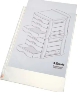 Plastficka ESSELTE A3 Premium Präglad 0.09mm, 50st