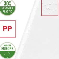 Plastficka ESSELTE Premium A3L Präglad 0.09mm, 50st
