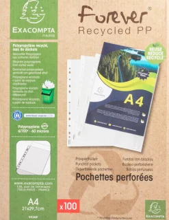 Plastficka EXACOMPTA A4 0,06mm präglad