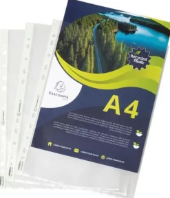 Plastficka EXACOMPTA A4 0,06mm präglad