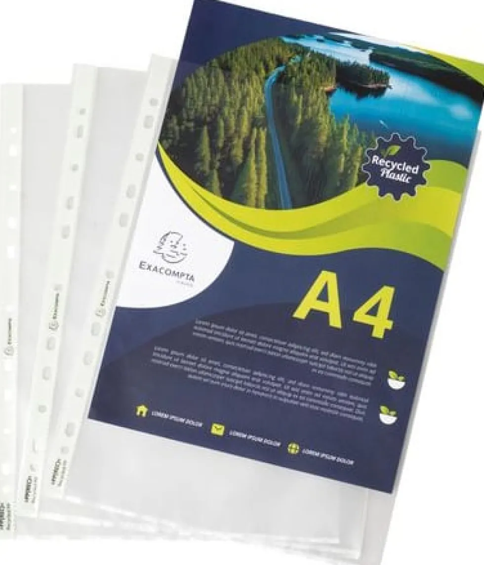Plastficka EXACOMPTA A4 0,06mm präglad