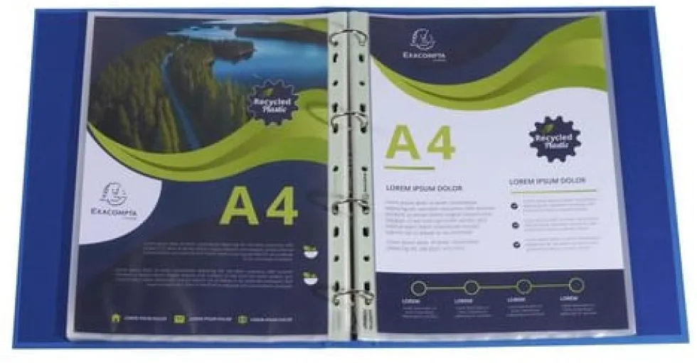 Plastficka EXACOMPTA A4 0,06mm präglad