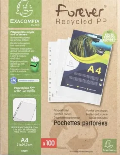 Plastficka EXACOMPTA A4 0,06mm präglad
