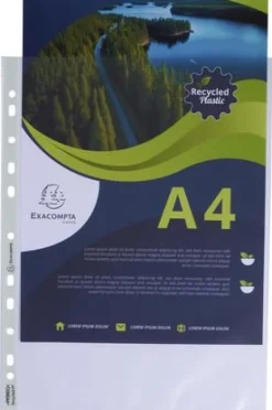 Plastficka EXACOMPTA A4 0,06mm präglad