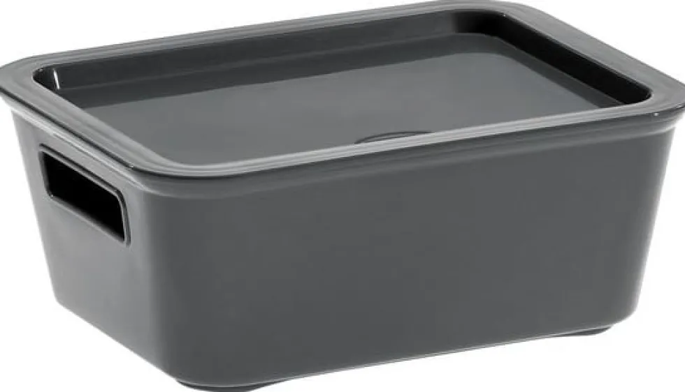 Plastlåda CEP Bella plast 1,18L grå
