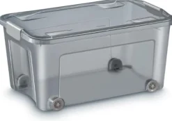 Plastlåda CEP återvunnen plast hjul 43L