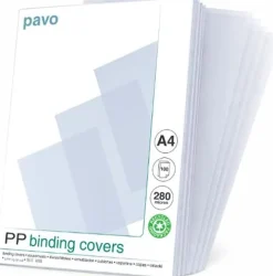 Plastomslag PAVO A4 280mic 100/fp