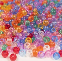 Plastpärlor Kongo Transparent, 1000/fp