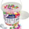 Plastpärlsats, stora hål, 1200/fp