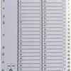 Plastregister A4 1-52 vit