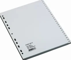 Plastregister BANTEX PP A4 1-100 grå