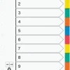 Plastregister otryckta A4 10-fli