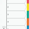 Plastregister otryckta A4 5-flik