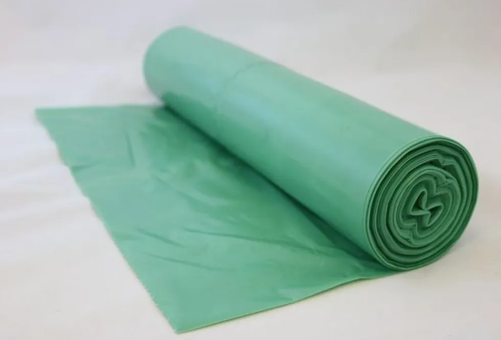Plastsäck Bio 125L 35my grön 25/rl